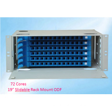 19 Inch 72 Cores Slidable Rack Mount Optical Distribution Frame